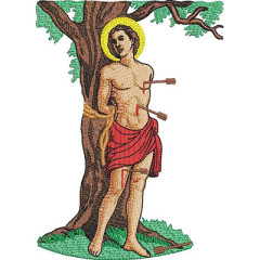 Embroidery Design Saint Sebastian 13x18 Cm..