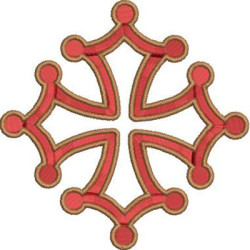 Diseño Para Bordado Cruz Decorada 334