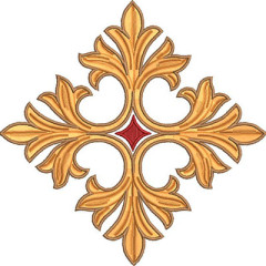 Embroidery Design Decorated Cross 17.5 Cm..