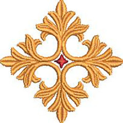 Embroidery Design Decorated Cross 335..