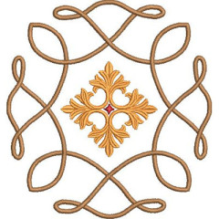 Embroidery Design Decorated Cross 336..