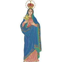 Embroidery Design Our Lady Of Health 35 Cm..