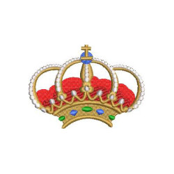 Embroidery Design Crown 7 X 5 Cm