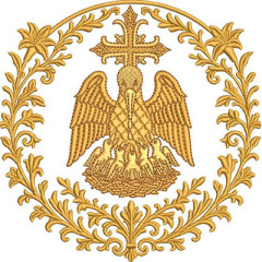 Embroidery Design Liturgical Pelican In Frame With Lil..