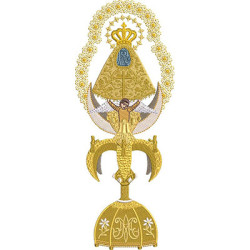 Matriz De Bordado Nossa Senhora Dos Anjos 24 Cm