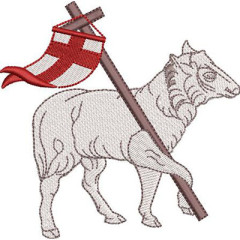 Diseño Para Bordado Cordero De Dios 12 Cm..