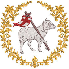 Diseño Para Bordado Marco Cordero De Dios 12 Cm..