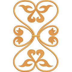 Diseño Para Bordado Arabecos 22 Cm..