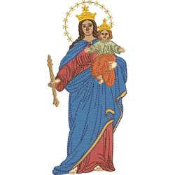 Matriz De Bordado Nossa Senhora Auxiliadora 18 Cm