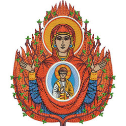 Embroidery Design Our Lady Of The Sign 20 Cm