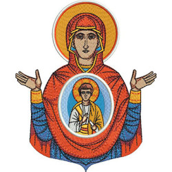Embroidery Design Our Lady Of The Sign 17 Cm