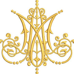 Embroidery Design Marian 13 Cm..