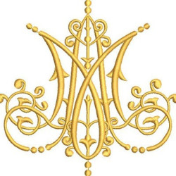 Diseño Para Bordado Mariano 13 Cm