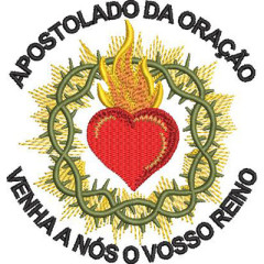 Embroidery Design Apostolate Of Prayer 11 Cm..