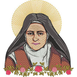 Embroidery Design Saint Therese Portrait 2