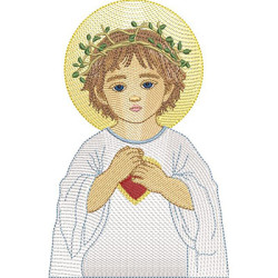 Matriz De Bordado Jesus Criança Rippled