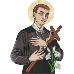 Embroidery Design Saint Gerard Majella 28 Cm..