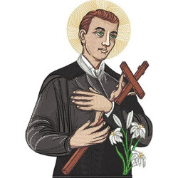 Diseño Para Bordado San Gerardo Majella 28 Cm