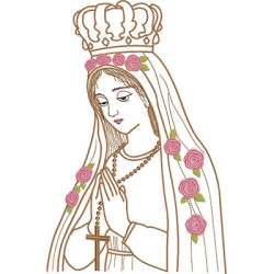 Embroidery Design Virgin Mary Our Lady