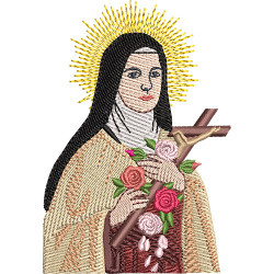 Embroidery Design Saint Therese 10 Cm