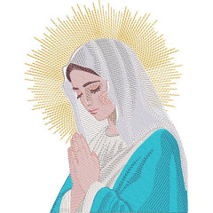 Embroidery Design Virgin Our Lady 22 Cm..