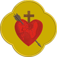 Diseño Para Bordado Corazón De San Sebastián En El Mar..