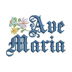 Matriz De Bordado Ave Maria 9 Cm