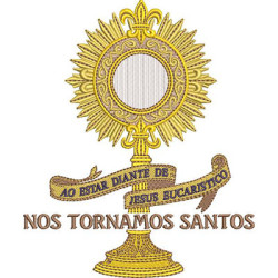 Embroidery Design Eucharistic Jesus Monstrance