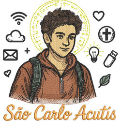 Matriz De Bordado São Carlo Acutis
