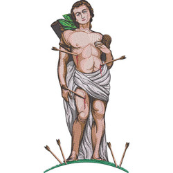 Embroidery Design Saint Sebastian 36 Cm