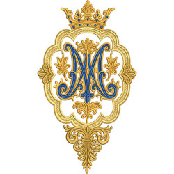 Diseño Para Bordado Marco Decorado Mariana De 35 Cm