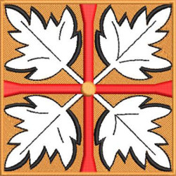 Diseño Para Bordado Cruz Decorada 348