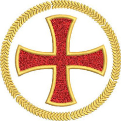Embroidery Design Maltese Cross 11 Cm