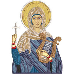 Matriz De Bordado Santa Cecília 13 Cm