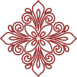 Diseño Para Bordado Cruz Decorada 352