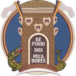 Matriz De Bordado Escudo Refúgio Dos Pecadores Nossa Senhora Aparecida