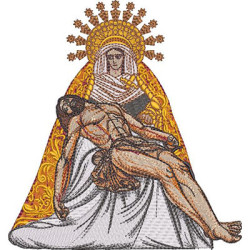 Matriz De Bordado Nossa Senhora Da Piedade 16 Cm