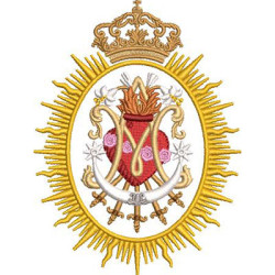 Matriz De Bordado Medalha Nossa Senhora Das Dores 12 Cm