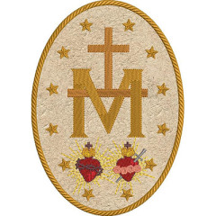 Embroidery Design Our Lady Of Graces Medal 20 Cm..