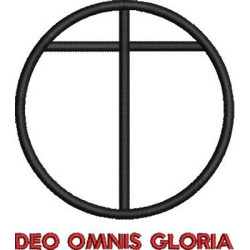 Matriz De Bordado Deo Omnis Gloria 10 Cm