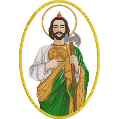 Embroidery Design Medalla De San Judas Tadeo 25 Cm 2..