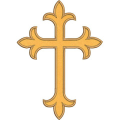 Embroidery Design 25 Cm Applied Cross..