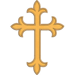 Embroidery Design 25 Cm Applied Cross