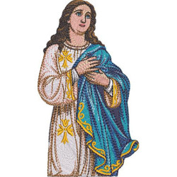 Matriz De Bordado Nossa Senhora Imaculada Conceição 15 Cm