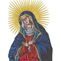 Matriz De Bordado Nossa Senhora Mãe De Misericordia 15 Cm