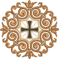Embroidery Design Decorated Cross 357