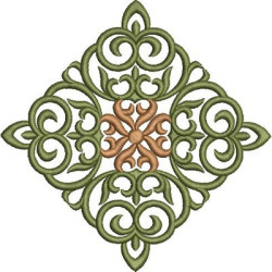 Diseño Para Bordado Cruz Decorada 358