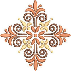 Diseño Para Bordado Cruz Decorada 359