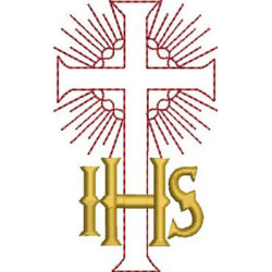 Diseño Para Bordado Cruz Simple Ihs