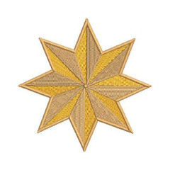 Embroidery Design 7-pointed Star 8 Cm..